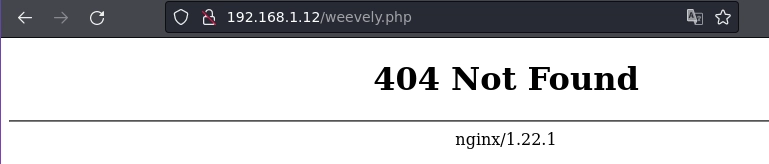 weevely_not_found