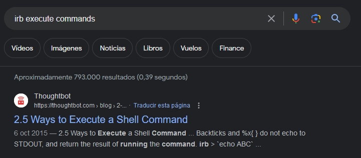 irbcommands