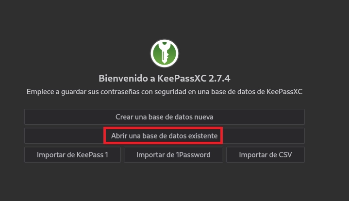 keepassXLoad